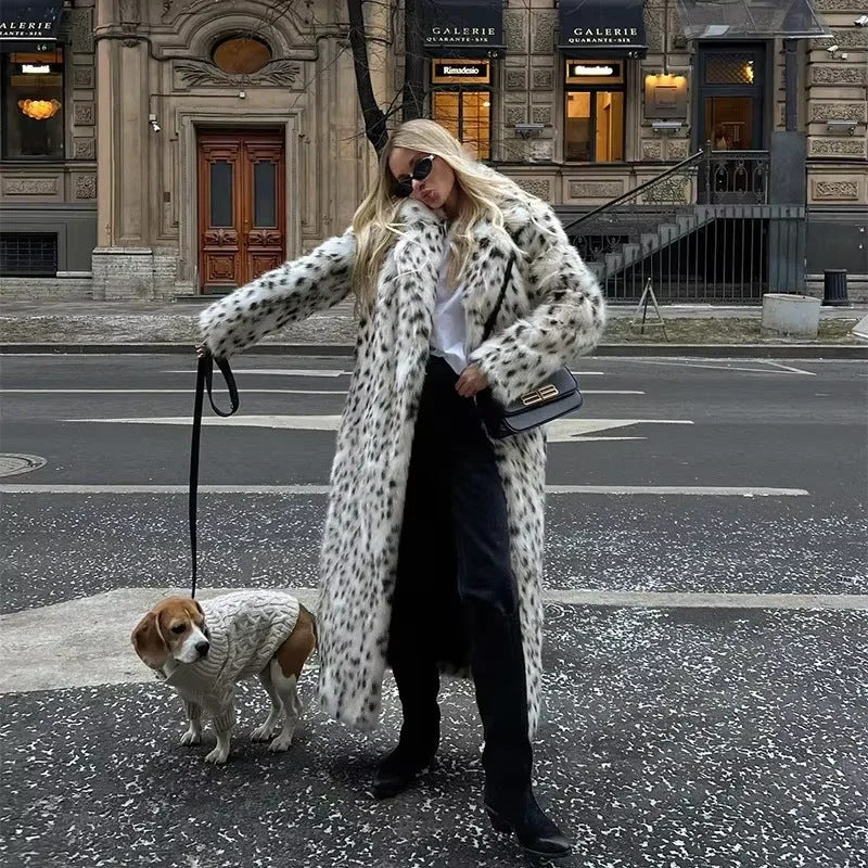 Lune London faux fur coat for women