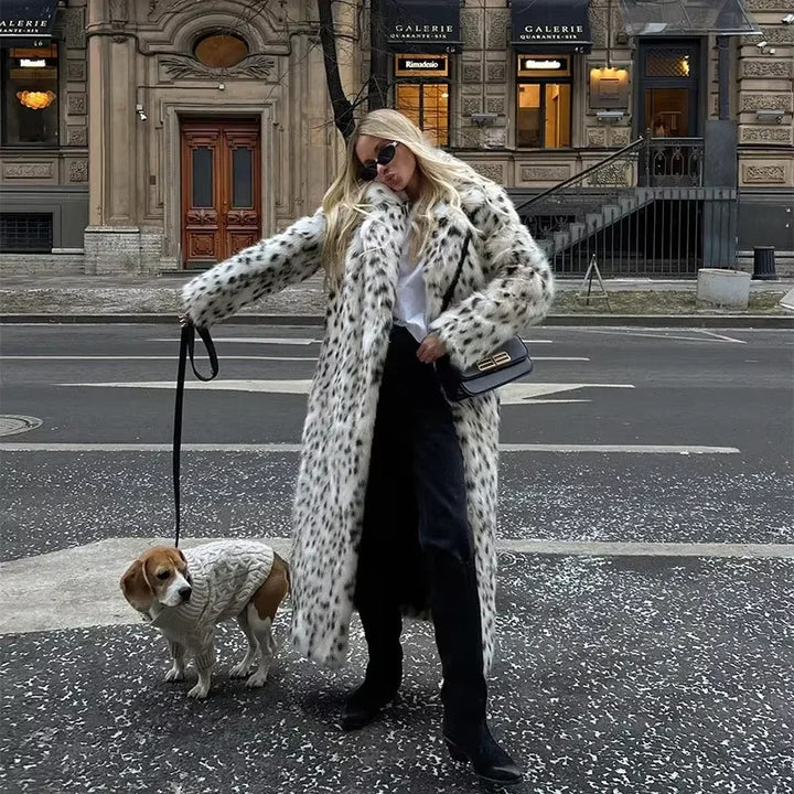 Lune London faux fur coat for women