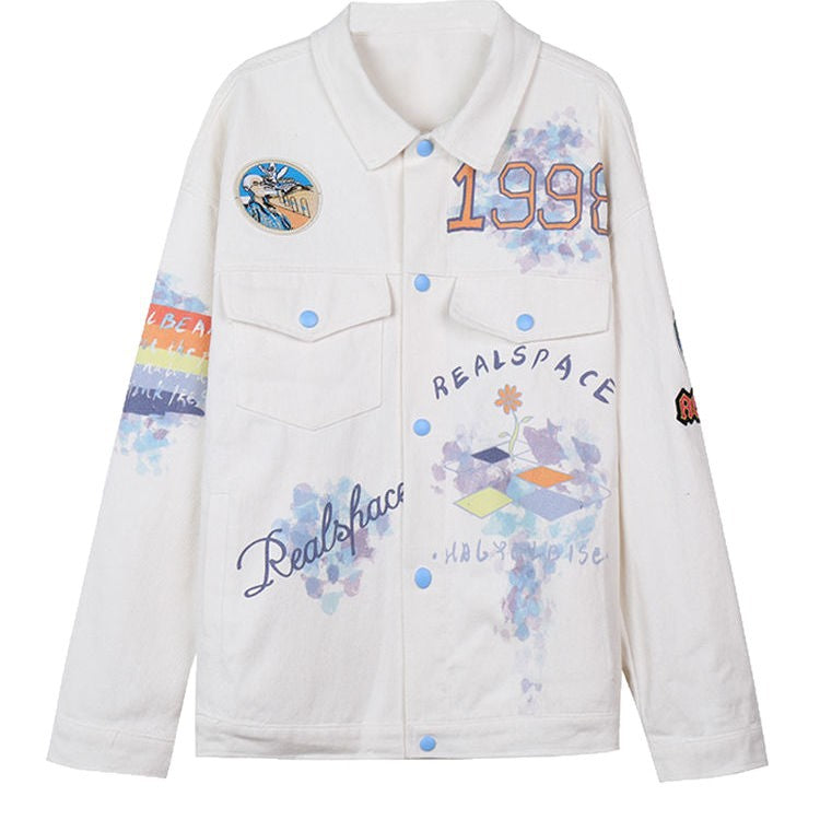 Veste décontractée pour femmes avec imprimé coloré et coupe loose Chic & Stil
