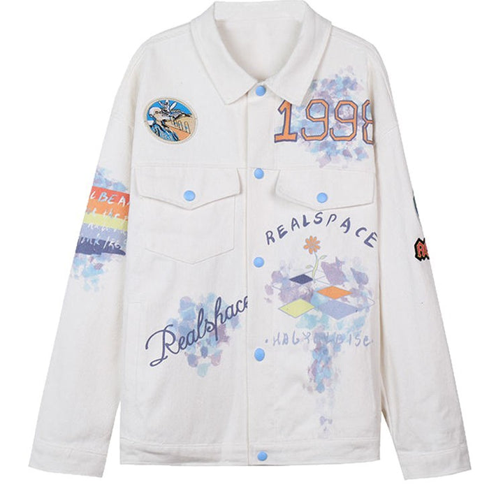 Veste décontractée pour femmes avec imprimé coloré et coupe loose Chic & Stil