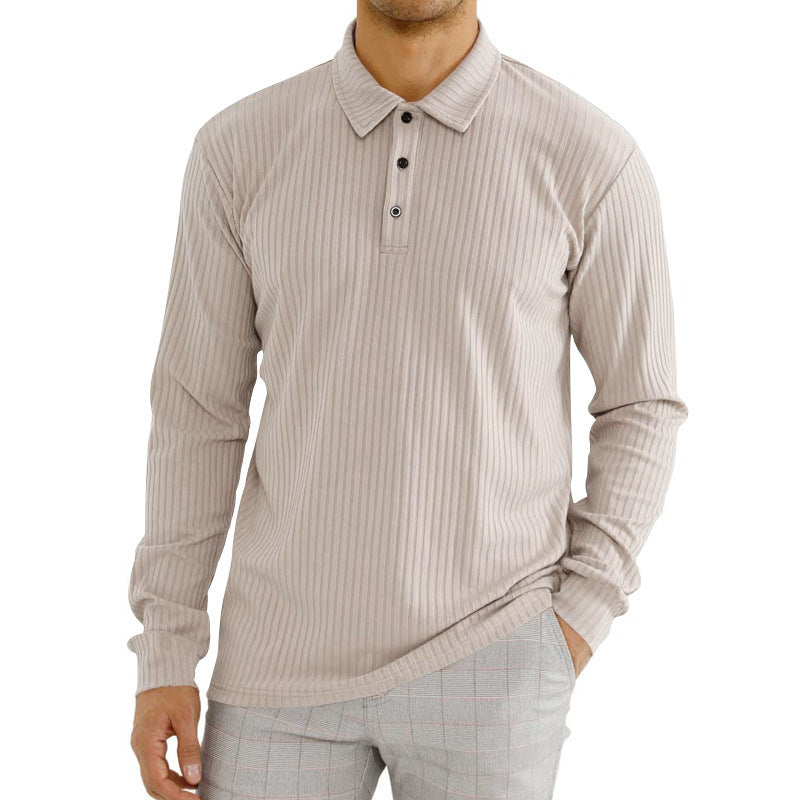 Men's Long Sleeve Polo with Structured Design Lune London