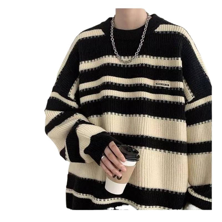 Lune London oversized striped design casual sweater for women