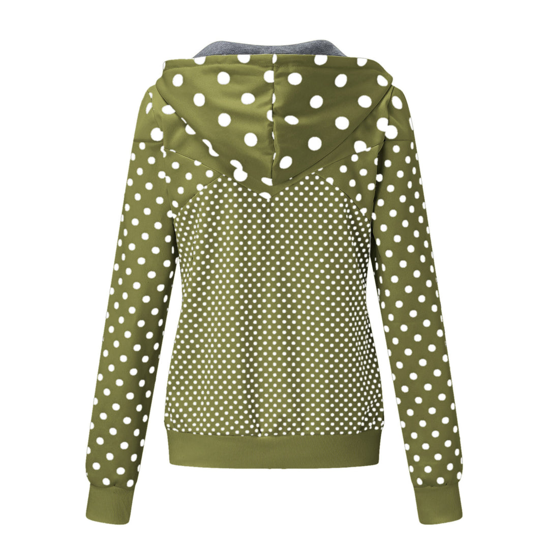 Women's sports jacket with playful polka dot pattern Lune Londonl