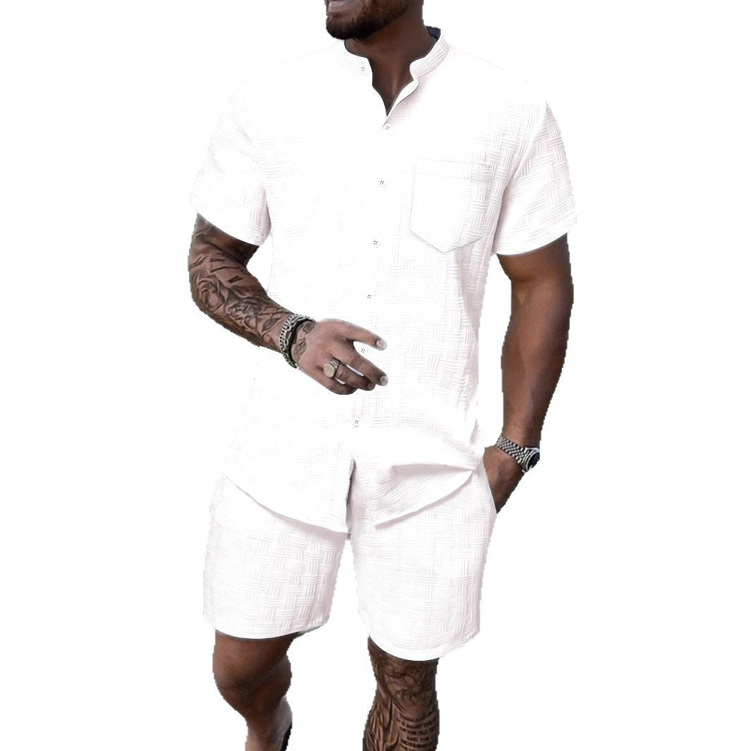Men's Casual Short Sleeve Relaxed Fit Set Lune London