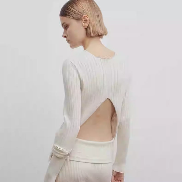Pull fin en maille pour femmes Chic & Stil