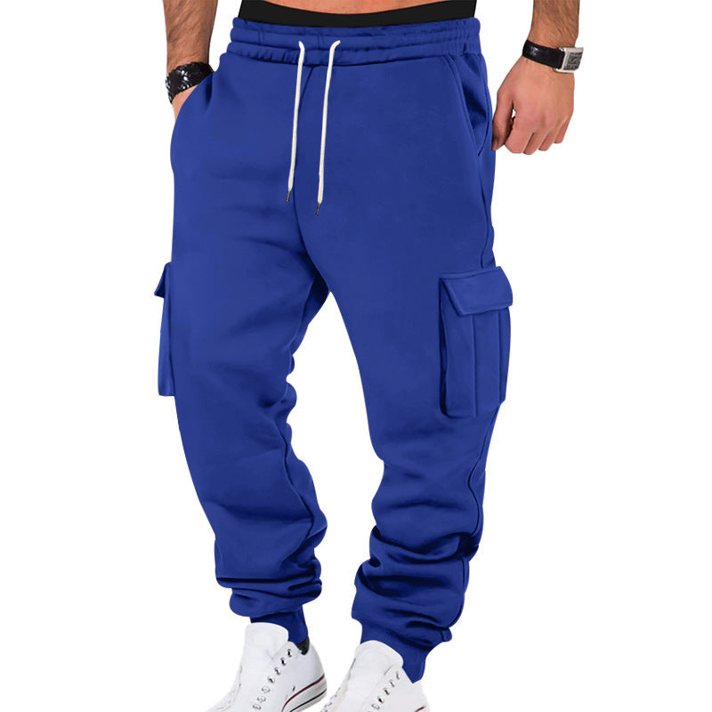 Men's cargo jogger pants with elastic waistband and handy pockets Lune London