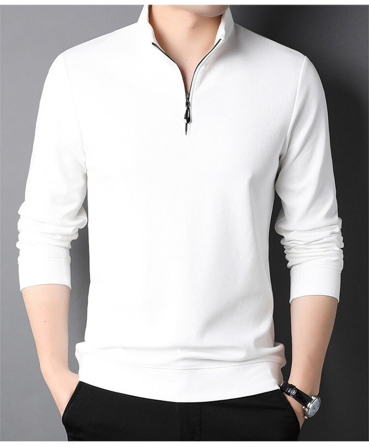 Men's turtleneck pullover with zipper Lune London