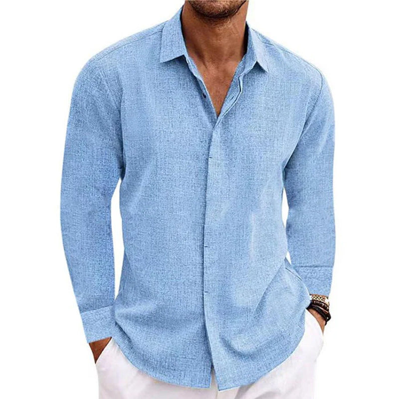 Men's Leisure Shirt Made Of Breathable Cotton with Long Sleeves and Modern Cut Lune London