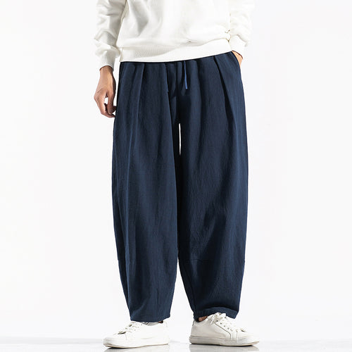 Casual Harem Pants for Men with Elastic Waist and Deep Side Pockets Lune London
