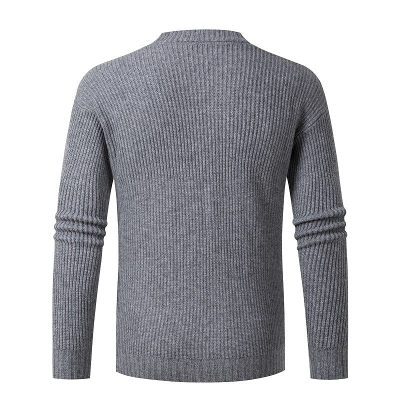 Striped knit jacket for women with a trendy cut and practical pockets Lune London