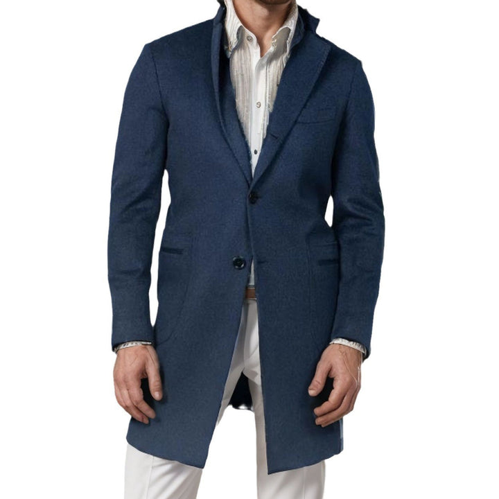 Elegant transition coat for men, tailored in high-quality wool Lune London