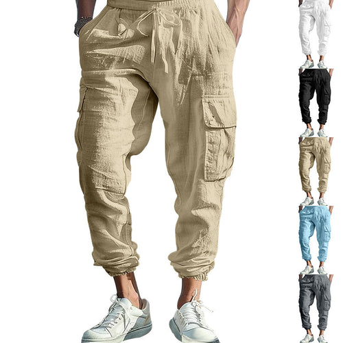 Men's cargo pants with elastic waistband and practical side pockets Lune London 1759578019