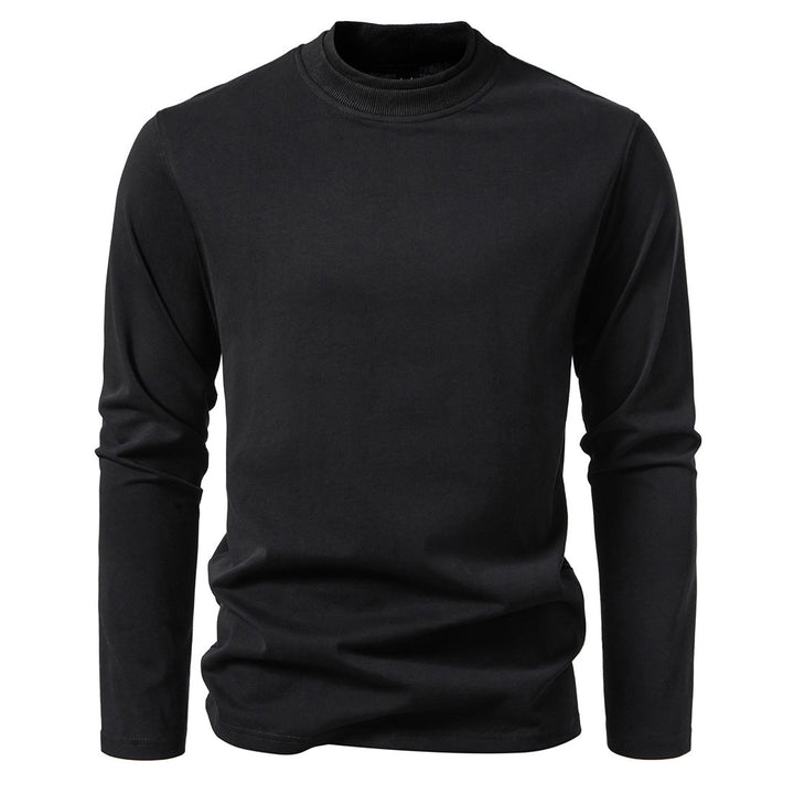 Men's long sleeve t-shirt in pleasant cotton blend with round neck Lune London