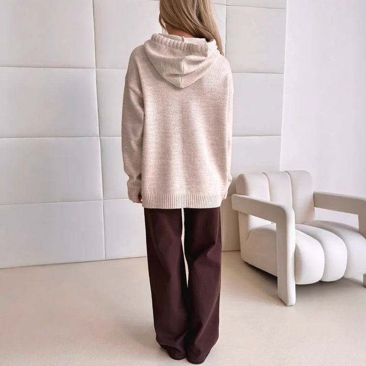 Ladies relaxed hoodie with kangaroo pocket Lune London