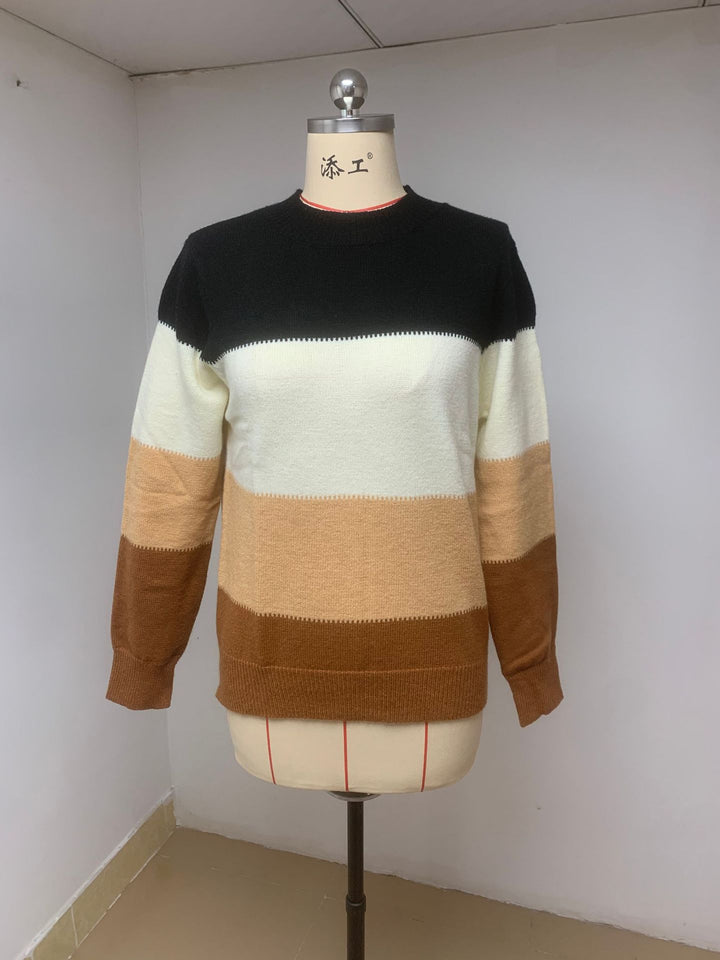 Women’s knitted sweater with modern color combinations Lune London