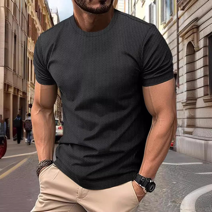 Men Basic Top with Short Sleeves Fitness Lune London