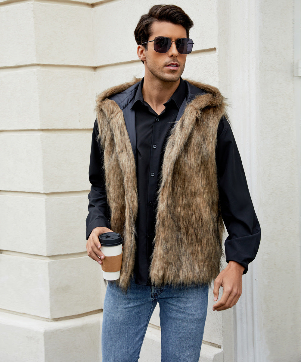 Men's Chic and Stylish Faux Fur Vest