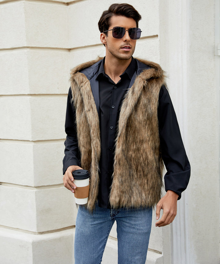 Men's Chic and Stylish Faux Fur Vest