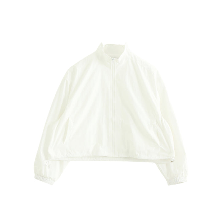 Veste de transition décontractée pour femmes avec col montant et cordon Chic & Stil