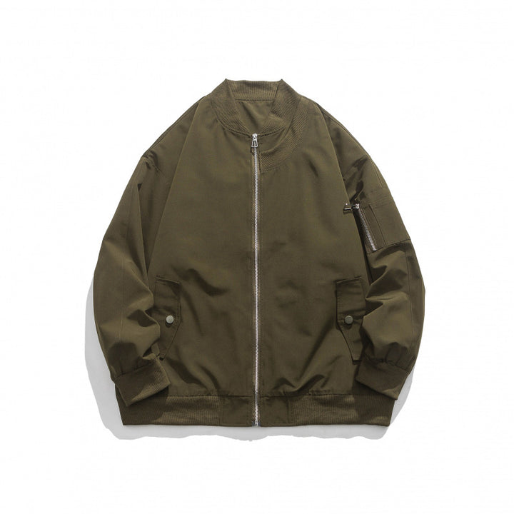 Casual bomber jacket for men with zipper and side pockets Lune London