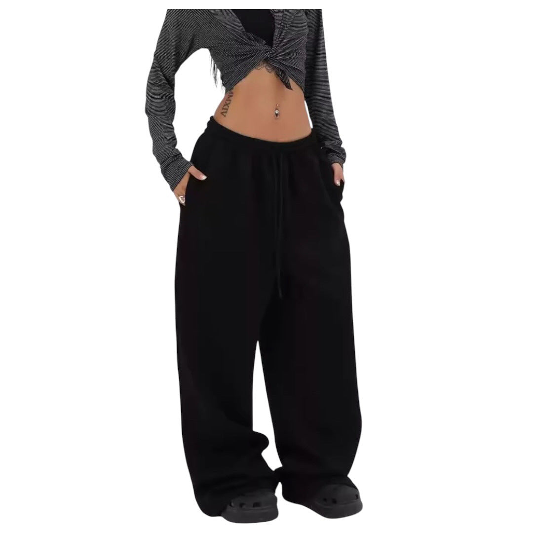 Women's comfortable Relaxed Fit leisure pants with high waistband and side pockets Chic & Stil