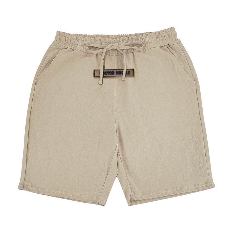 Comfortable men's leisure shorts with elastic waistband and practical side pockets Lune London