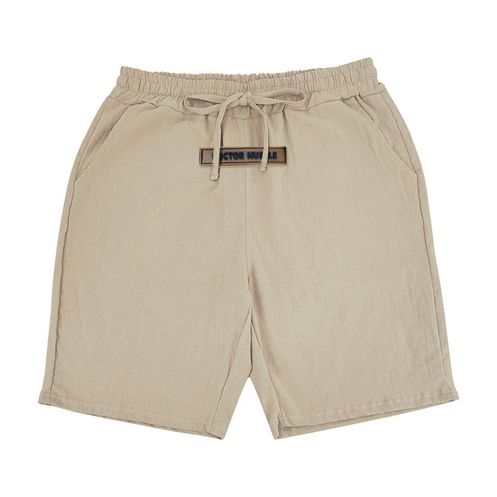 Comfortable men's leisure shorts with elastic waistband and practical side pockets Lune London