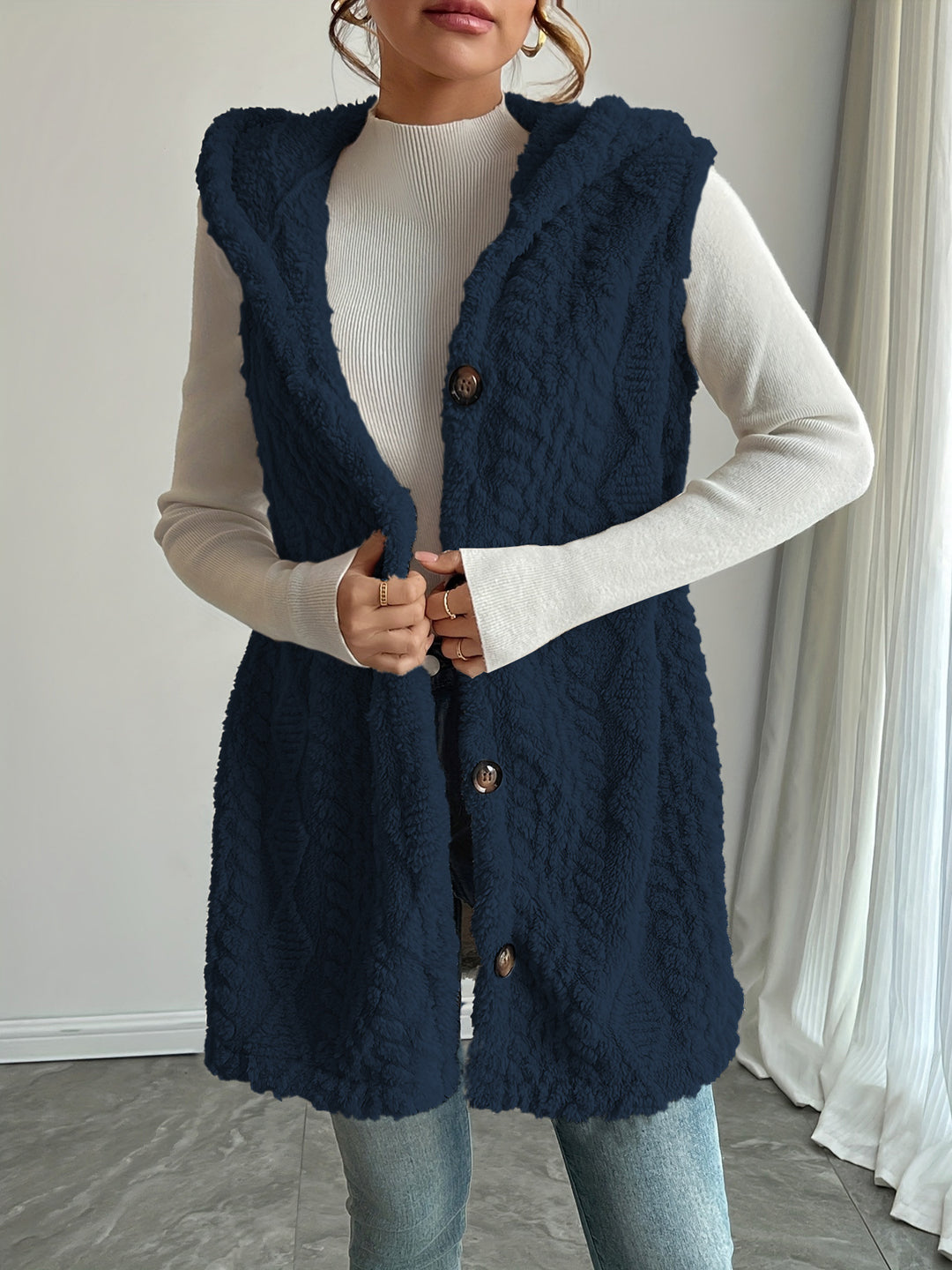 Ladies cozy long cardigan Lune London