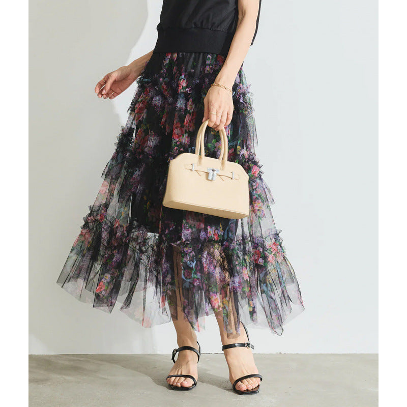 Lune London floral maxi skirt for women