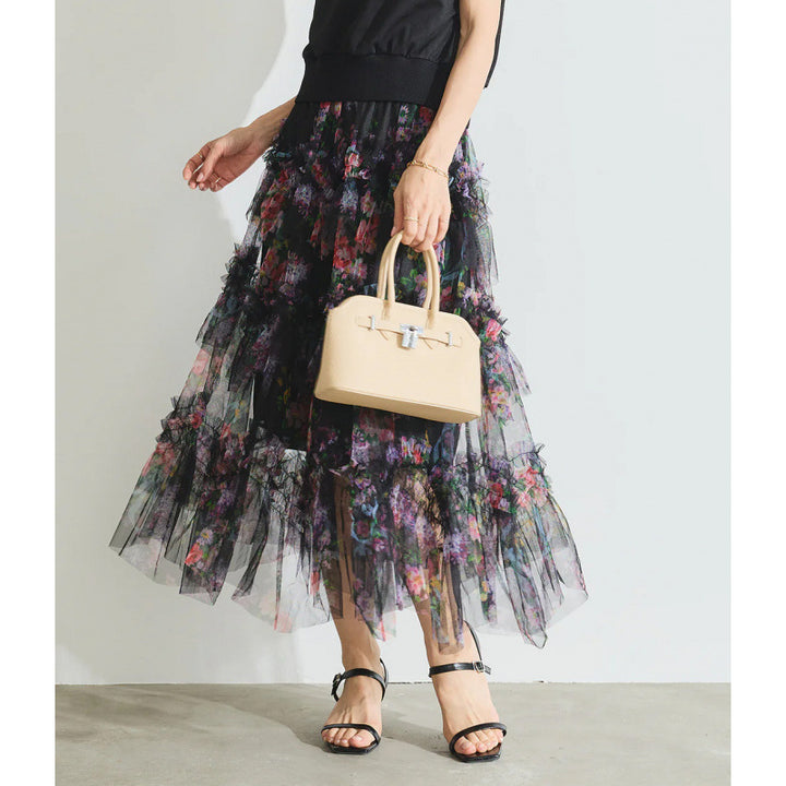 Lune London floral maxi skirt for women