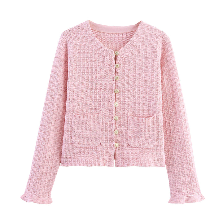 Ladies fine cardigan with buttons and pockets Lune London