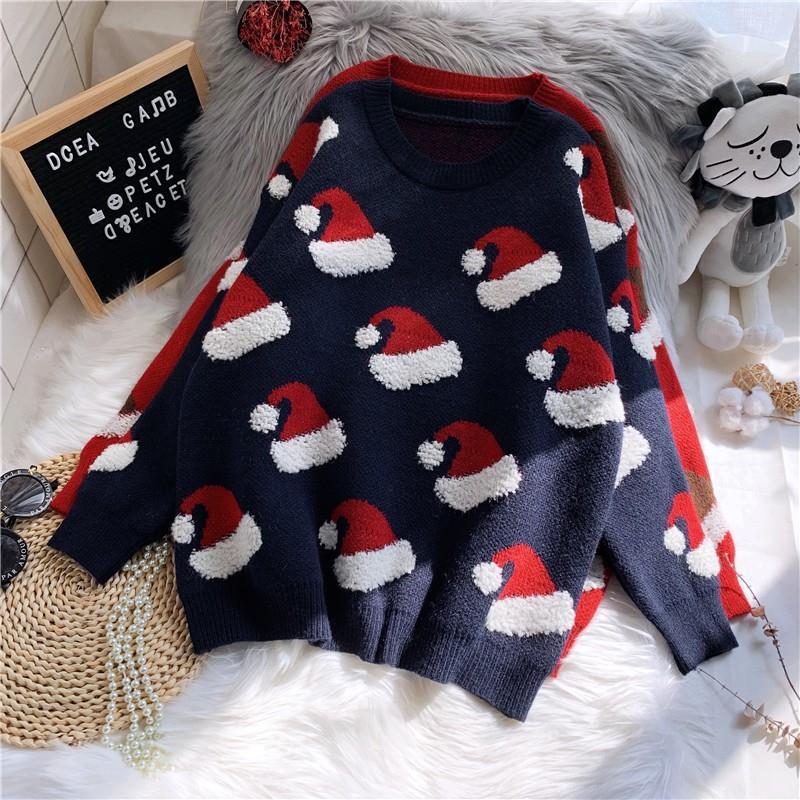 Women's Christmas sweater with festive pattern and relaxed fit Lune London
