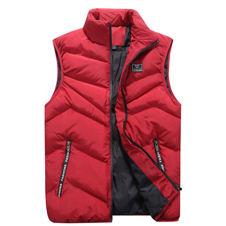 Ladies quilted gilet with high collar and zippered side pockets Lune London