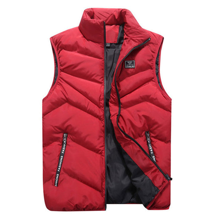 Lune London | Women's quilted vest with high collar and side zip pockets