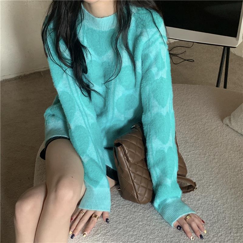 Women's cozy wool sweater with a varied pattern and a casual fit Lune London