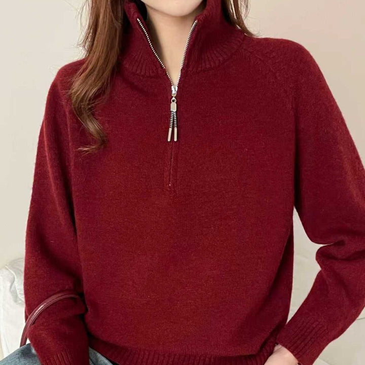 Pull confortable pour femmes avec col haut Chic & Stil