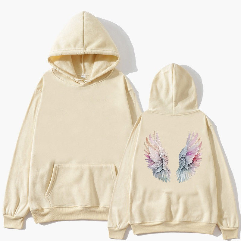 Women's hoodie with stylish angel wing design Chic & Stil