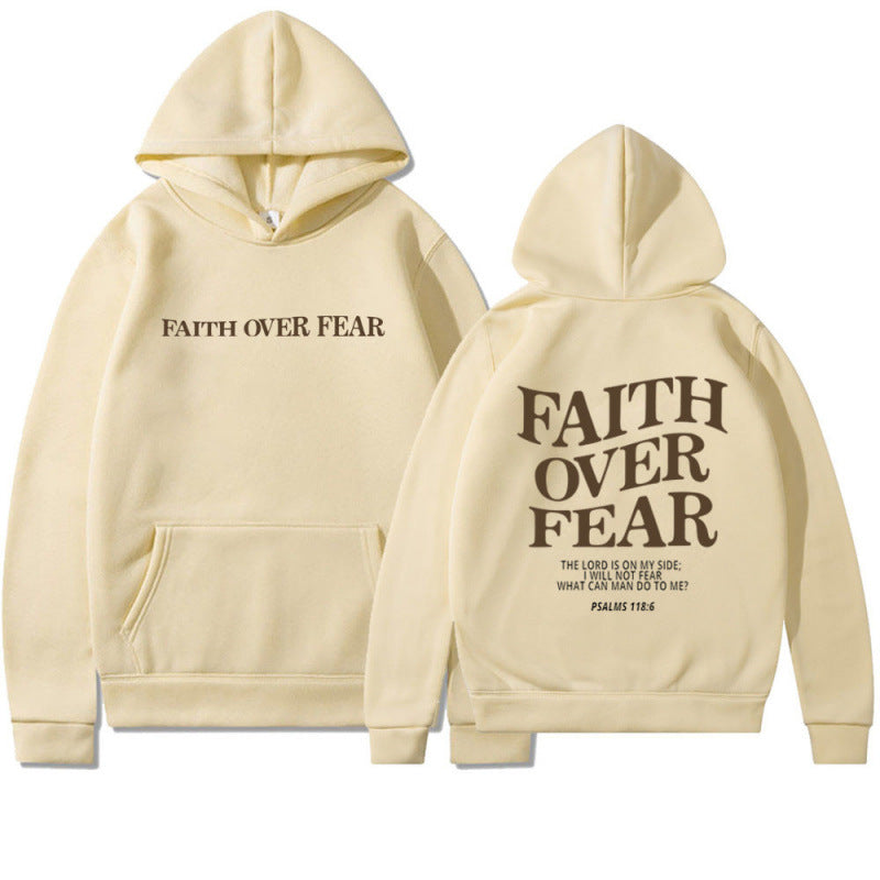 Women's hoodie with inspirational lettering and high-quality cotton Lune London