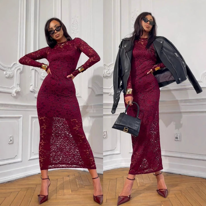 Chic and Stylish Transparent Lace Bodycon Dresses for Women