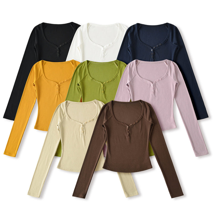 Long sleeve women's blouse with elegant button closure Lune London