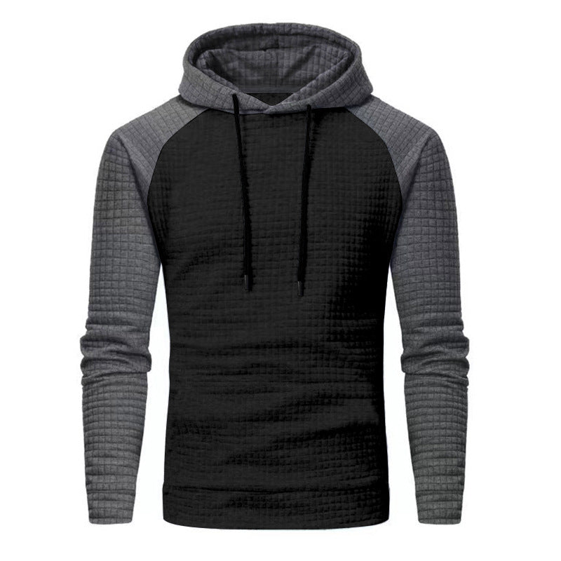 Men's hoodie with textured design Lune London