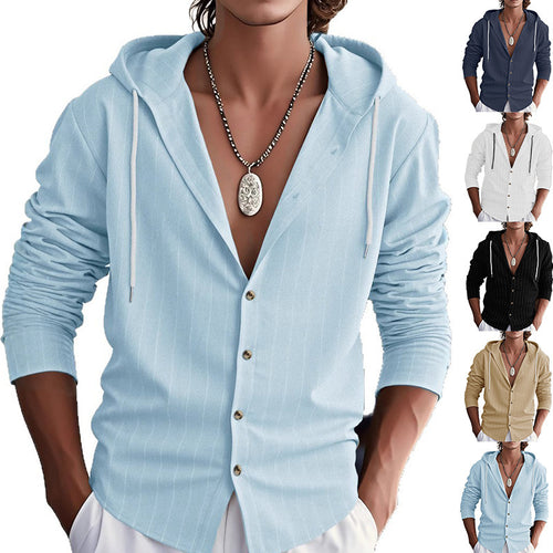 Men's transition jacket with structured design and hood Lune London