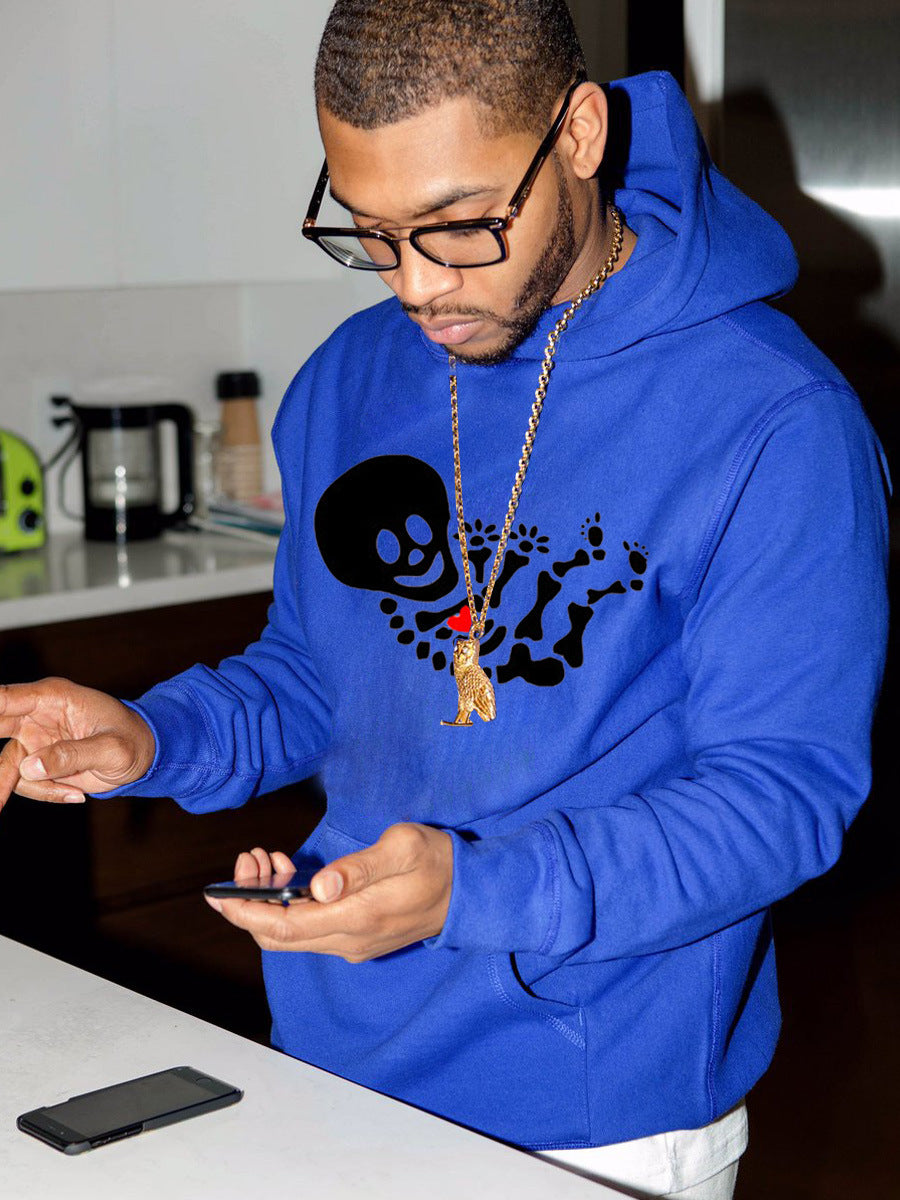 Men's hoodie with creative skeleton design Lune London