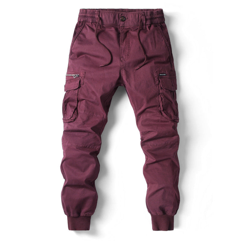 Men's Cargo Joggers with Adjustable Waistband and Practical Pockets Lune London