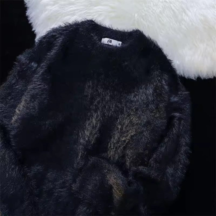 Lune London | Women Plush Round Neck Sweater