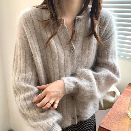 Cardigan à boutons confortable pour femmes avec texture côtelée Chic & Stil