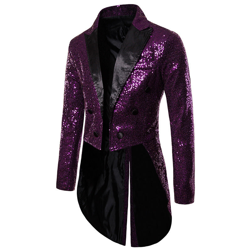 Glamorous sequin blazer for men with exclusive design Lune London