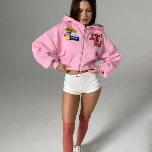Women's leisure set with hooded jackets and casual pants Lune London