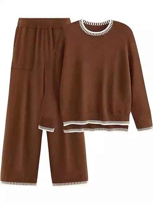 Ladies comfortable knit set with elastic waistband Lune London