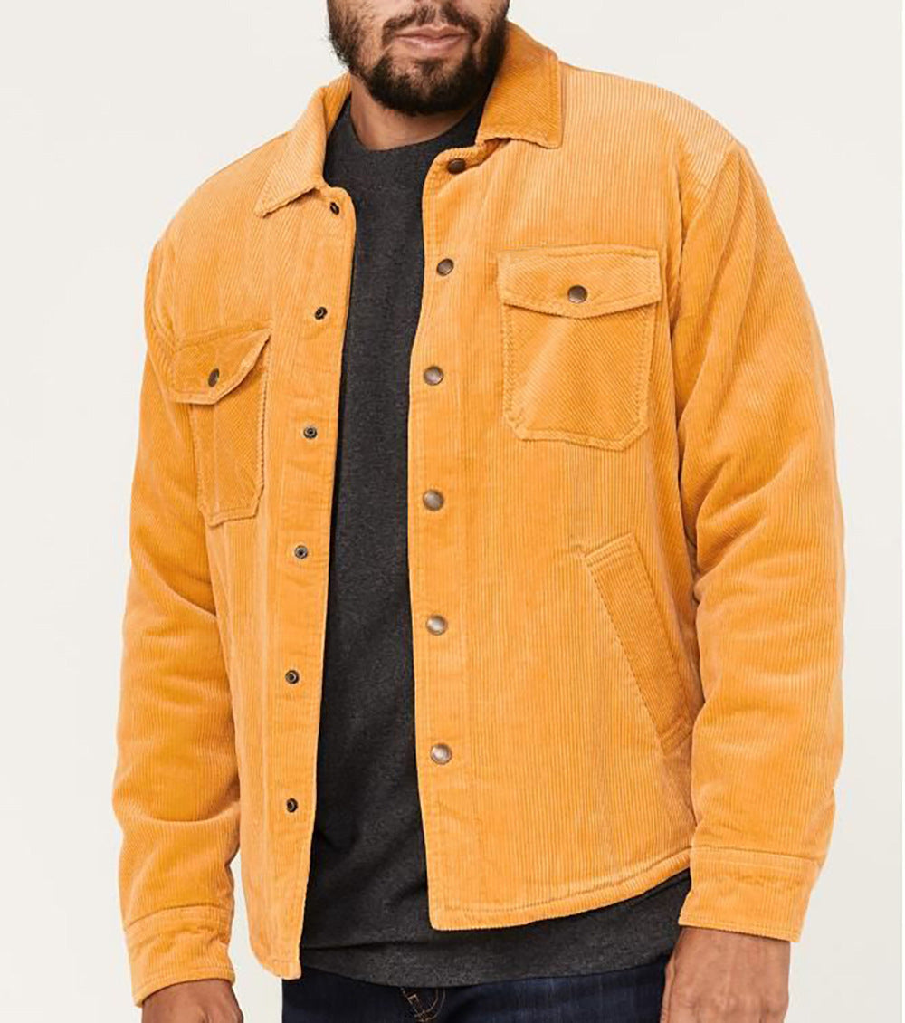 Corduroy jacket for men with practical chest pockets and soft inner lining Lune London